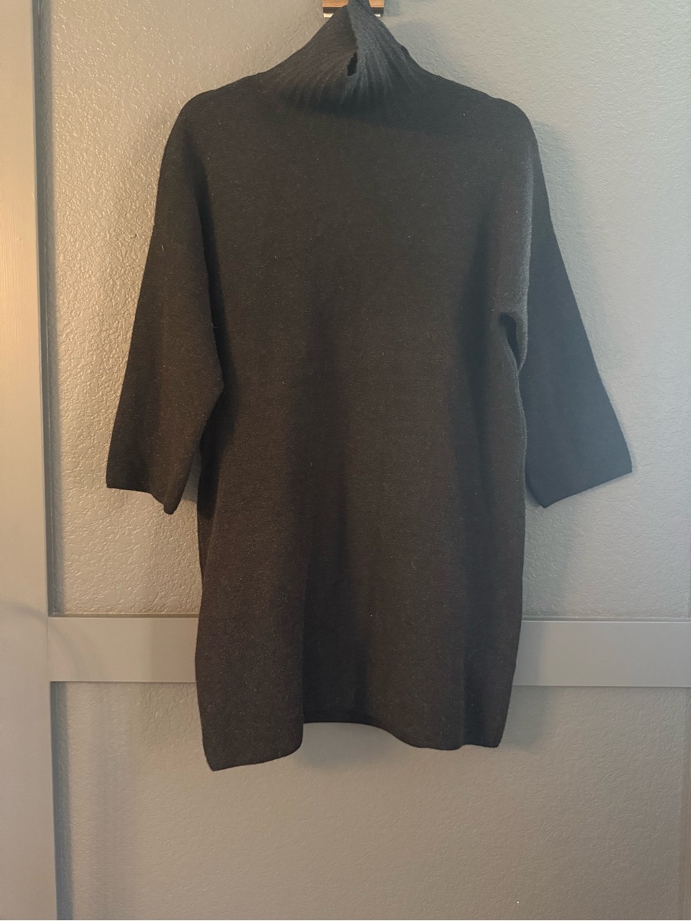 POMANDER PLACE • Vivianne Black Turtleneck Sweater Dress - Medium Tuckernuck - Picture 3 of 7